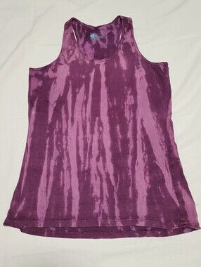 Plum Tie-Dye Racerback Tank Top Size Sma